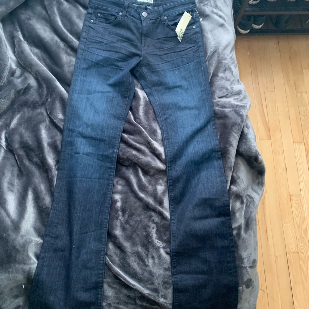 Dark Blue Slightly Flared Jeans **BRAND NEW**